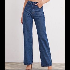 High Waisted Straight Leg Jeans